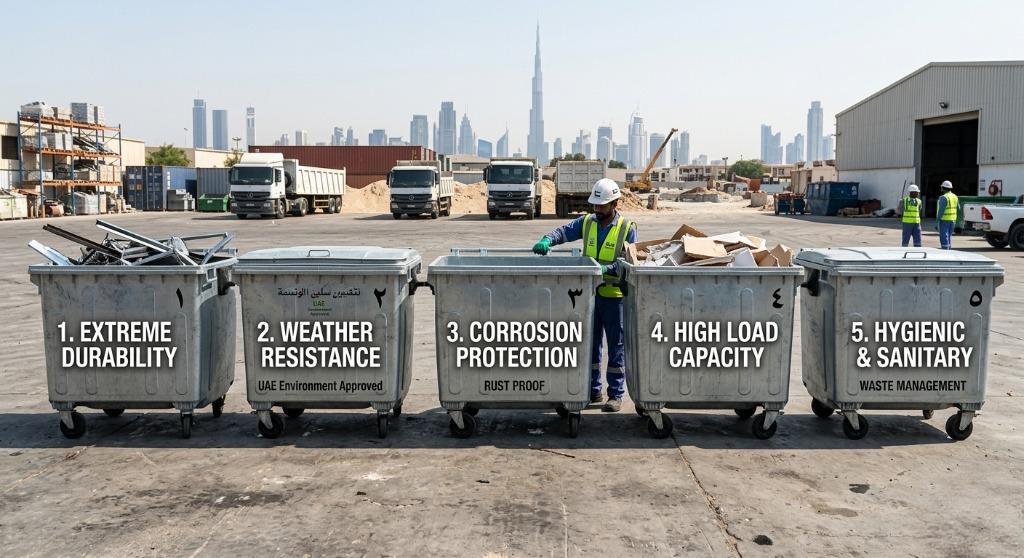 galvanized-bins-in-Dubai-Valuer-UAE
