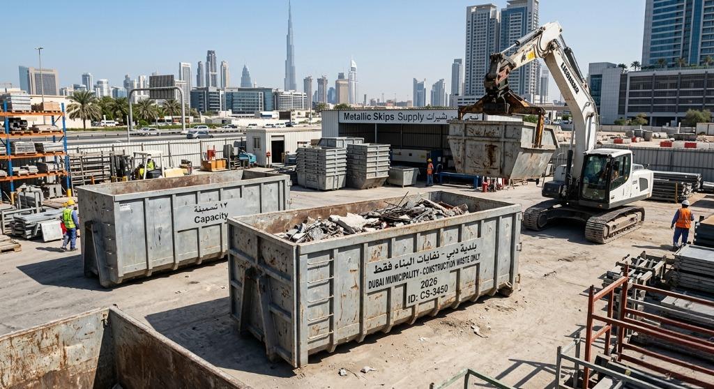 metallic-skips-in-Dubai-Valuer-UAE-construction-site-waste-skip-supplie