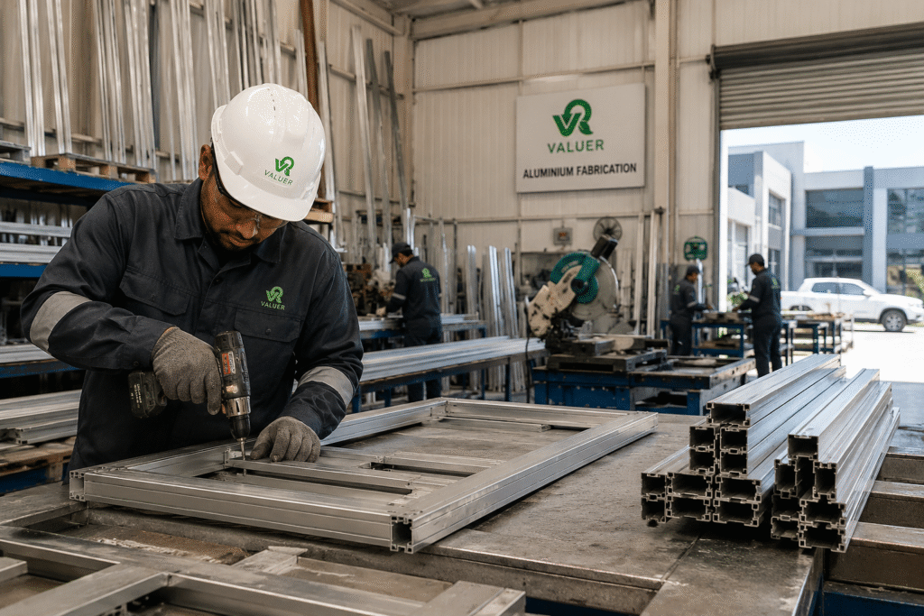 aluminium fabrication in Dubai - Valuer UAE custom architectural facade cladding fabrication supplier