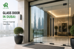 glass door in Dubai - Valuer UAE frameless sliding automatic glass door supplier