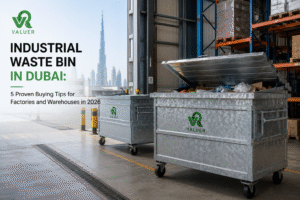 industrial waste bin in Dubai - Valuer UAE galvanized factory warehouse waste bin supplier