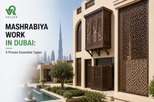 mashrabiya work in Dubai - Valuer UAE CNC aluminium laser cut screen facade panel supplier