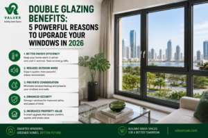 double glazing benefits 2026 - Valuer UAE thermally broken aluminium double glazed window UAE homes