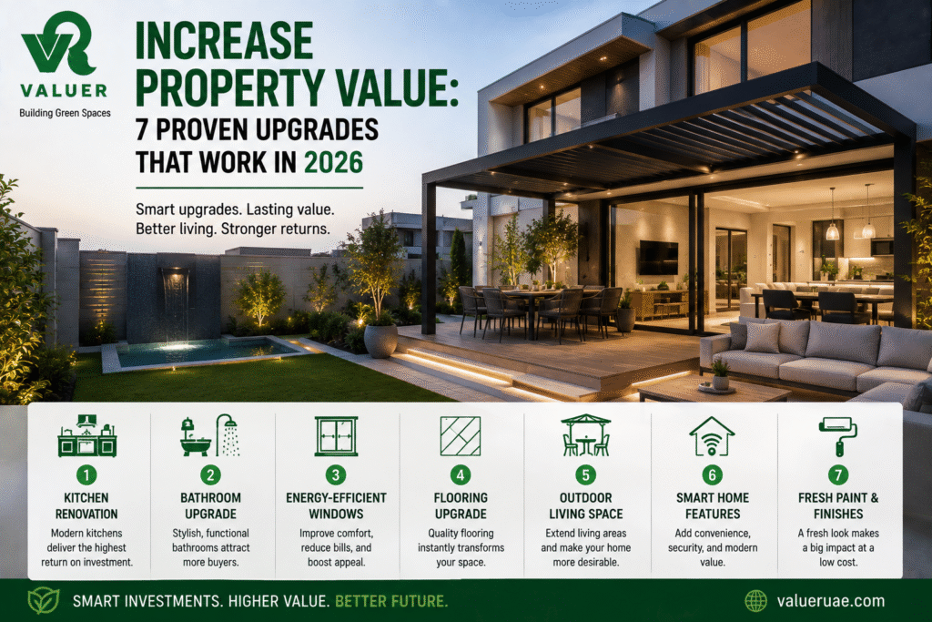 increase property value UAE 2026 - Valuer UAE home upgrades renovation guide