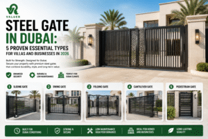 steel gate in Dubai - Valuer UAE mild steel decorative stainless security automated gate supplier