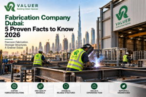 fabrication company Dubai 2026 - Valuer UAE aluminium steel glass WPC fabrication installation UAE