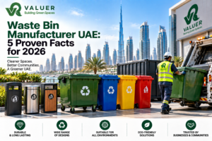 waste bin manufacturer UAE 2026 - Valuer UAE galvanized metallic bins plastic refuse metallic skips manufacturer supplier